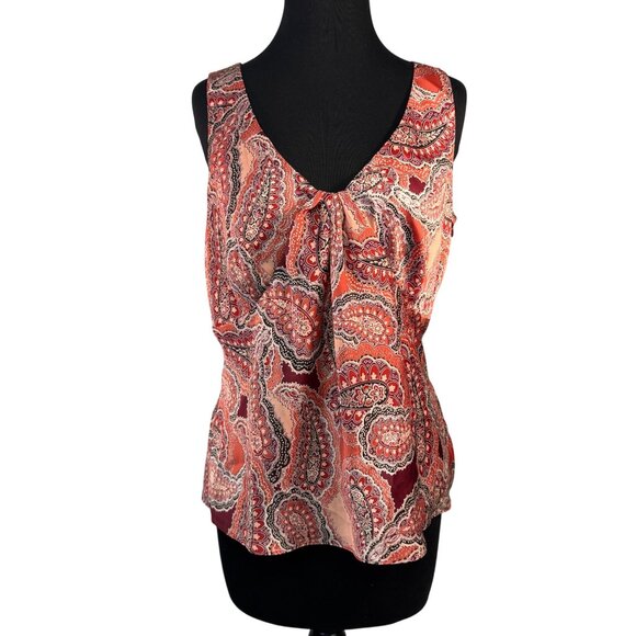 Ann Taylor Loft Womens Size 10 Paisley Print Sleeveless Top - Picture 1 of 8